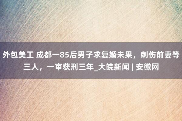 外包美工 成都一85后男子求复婚未果，刺伤前妻等三人，一审获刑三年_大皖新闻 | 安徽网